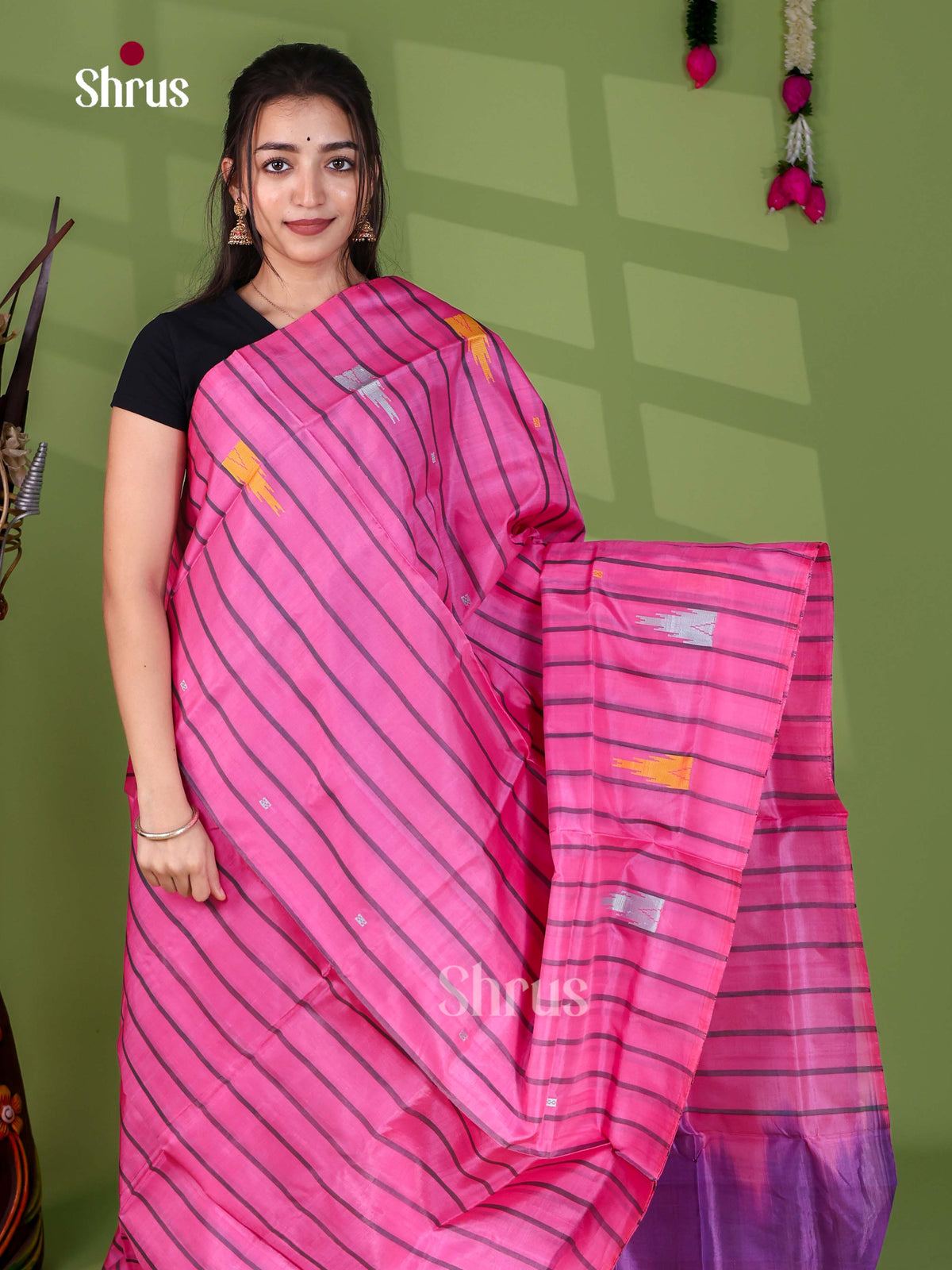 Banana Pith Saree - EH29043