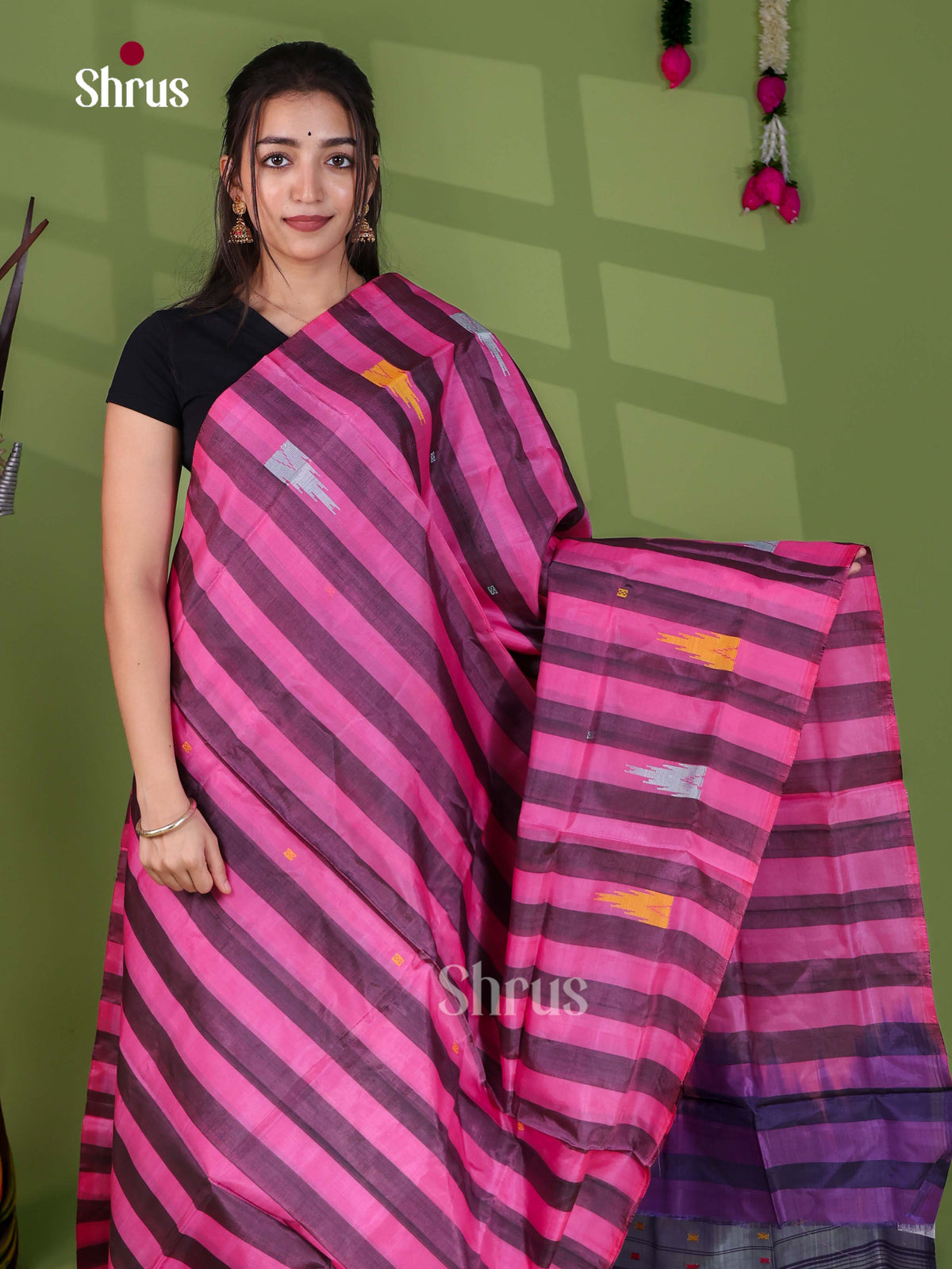 Banana Pith Saree - EH29044