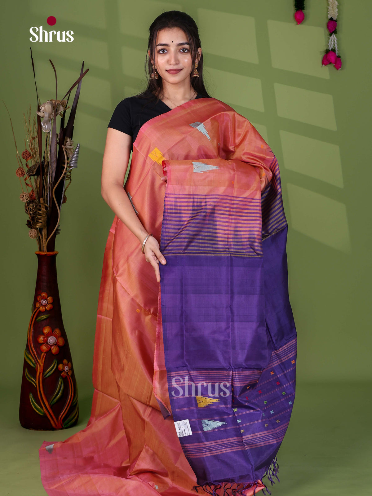 Banana Pith Saree - EH29048