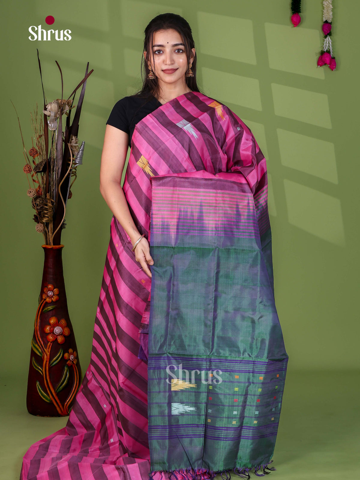 Banana Pith Saree - EH29052