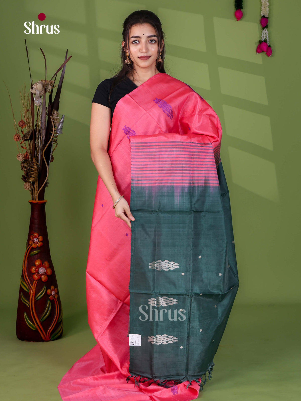 Banana Pith Saree - EH29061