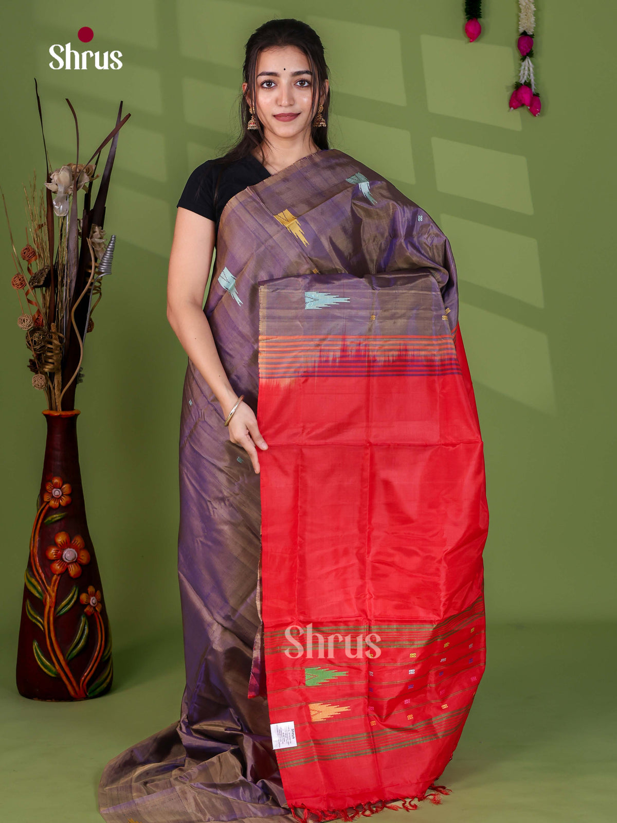Banana Pith Saree - EH29062