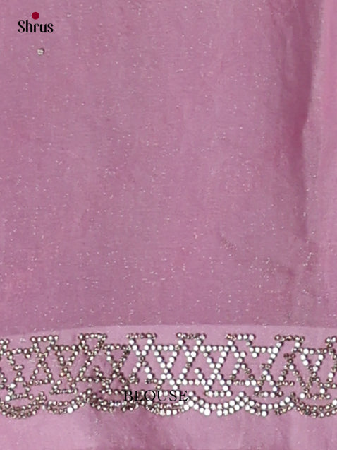Charming Lavender Designer Saree with stone work