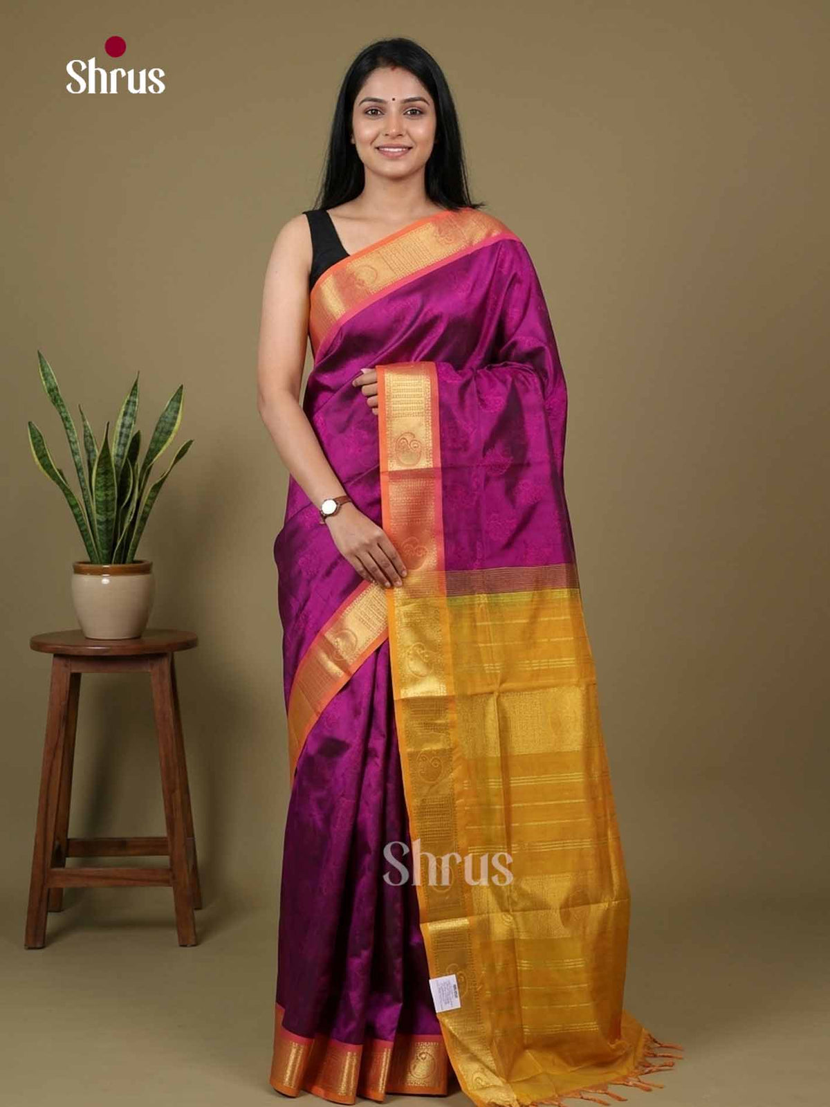 Silk Cotton Saree - EI01018