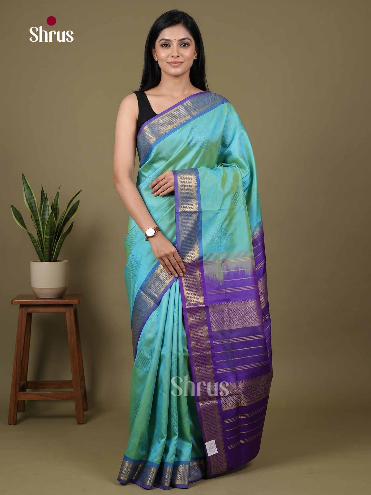 Silk Cotton Saree - EI01034