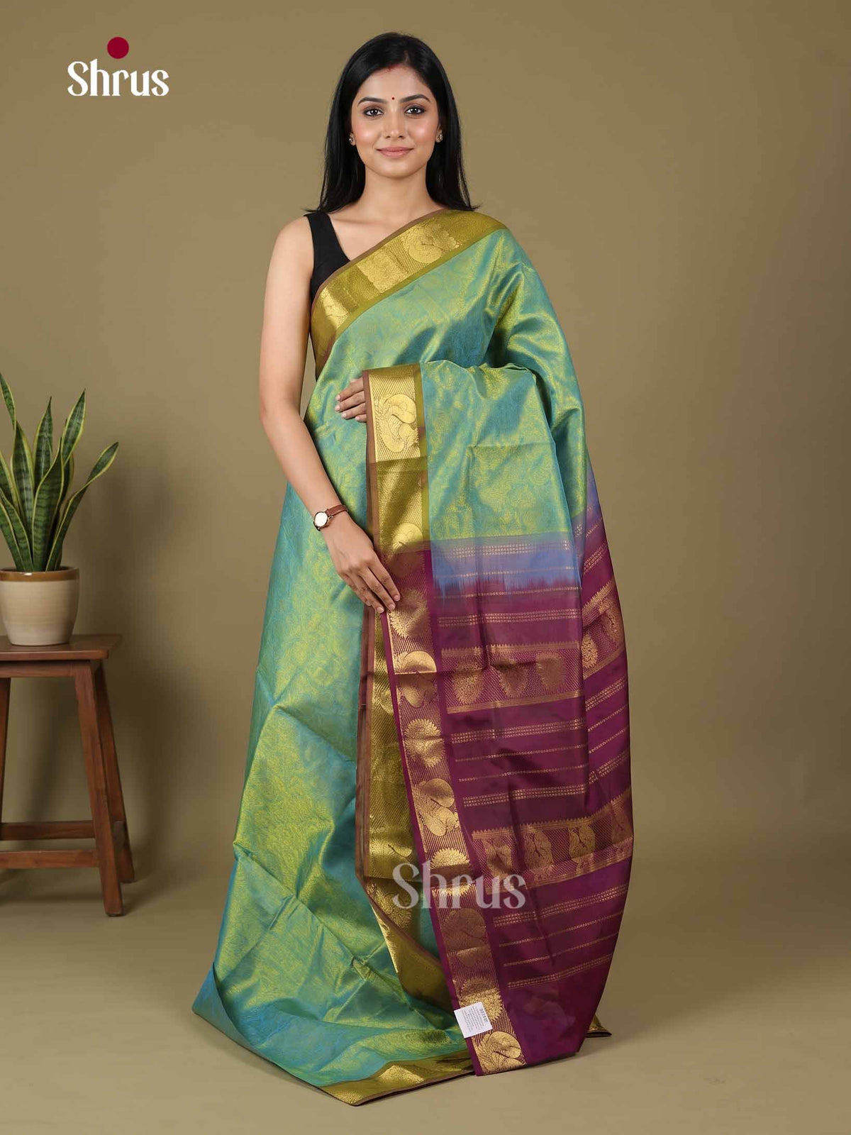 Silk Cotton Saree - EI01035