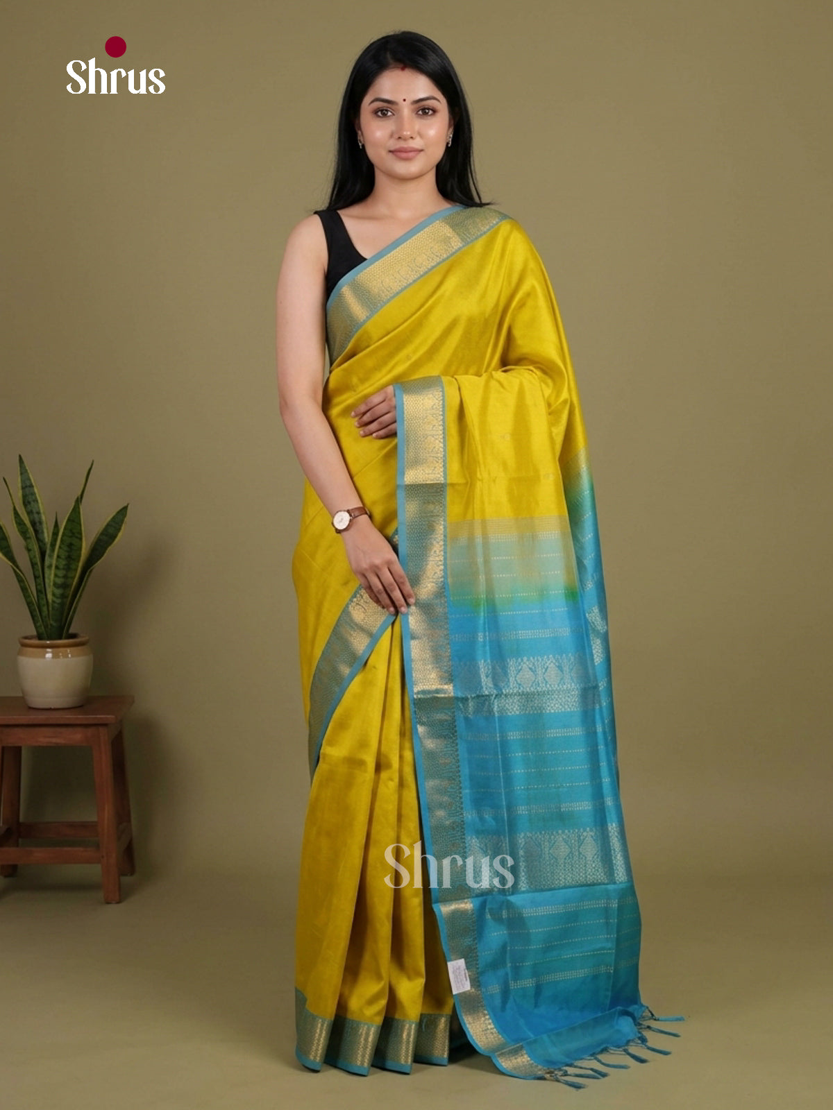 Silk Cotton Saree - EI01061