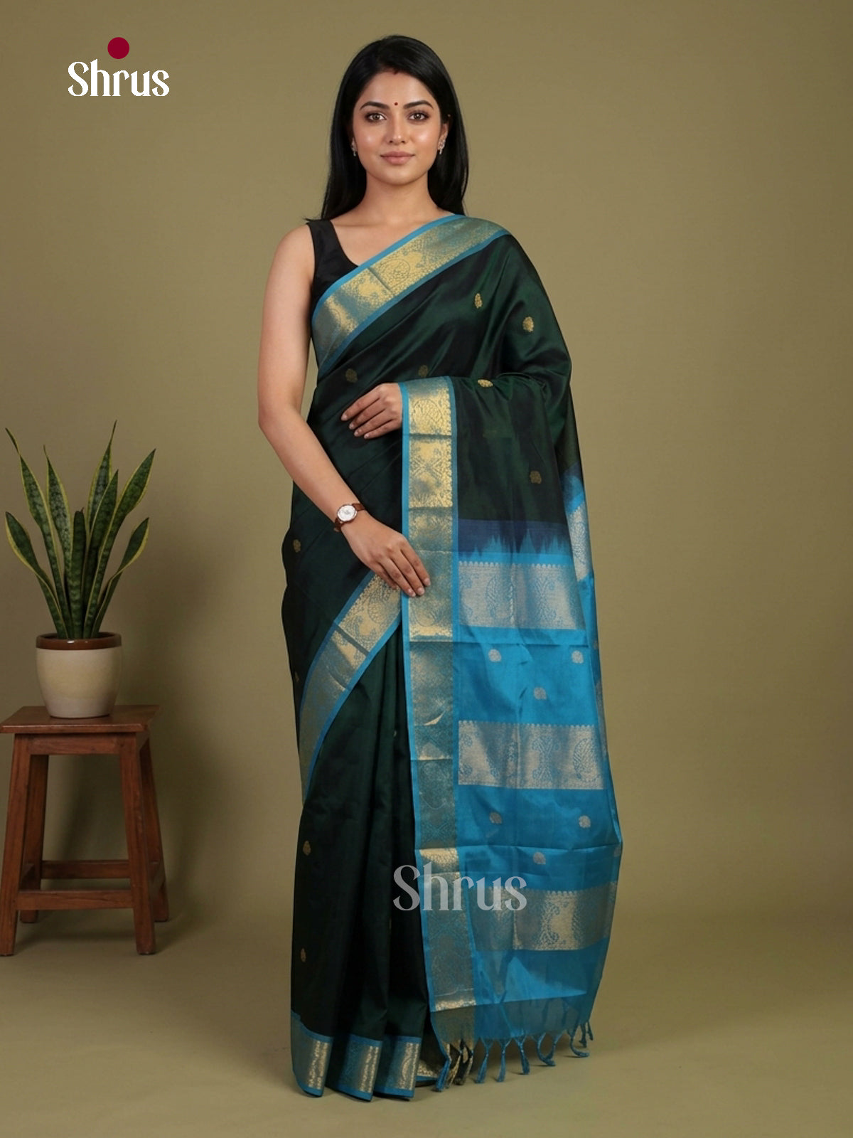 Silk Cotton Saree - EI01071