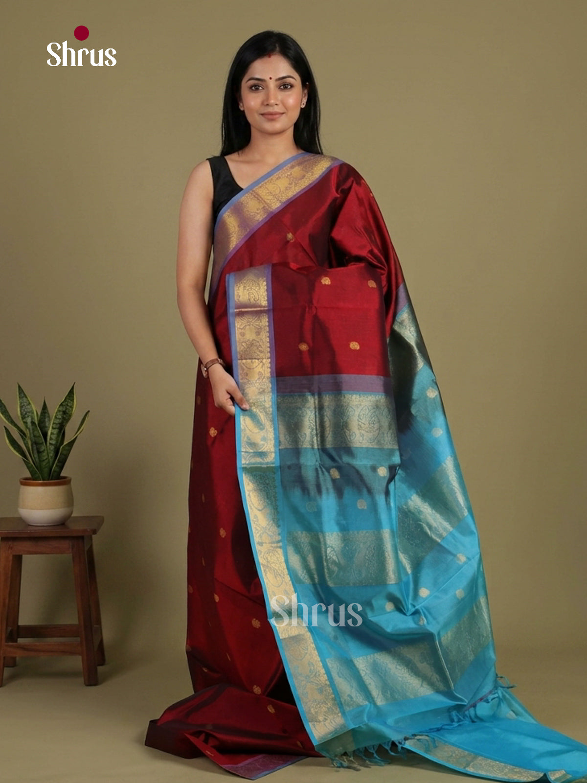 Silk Cotton Saree - EI01073