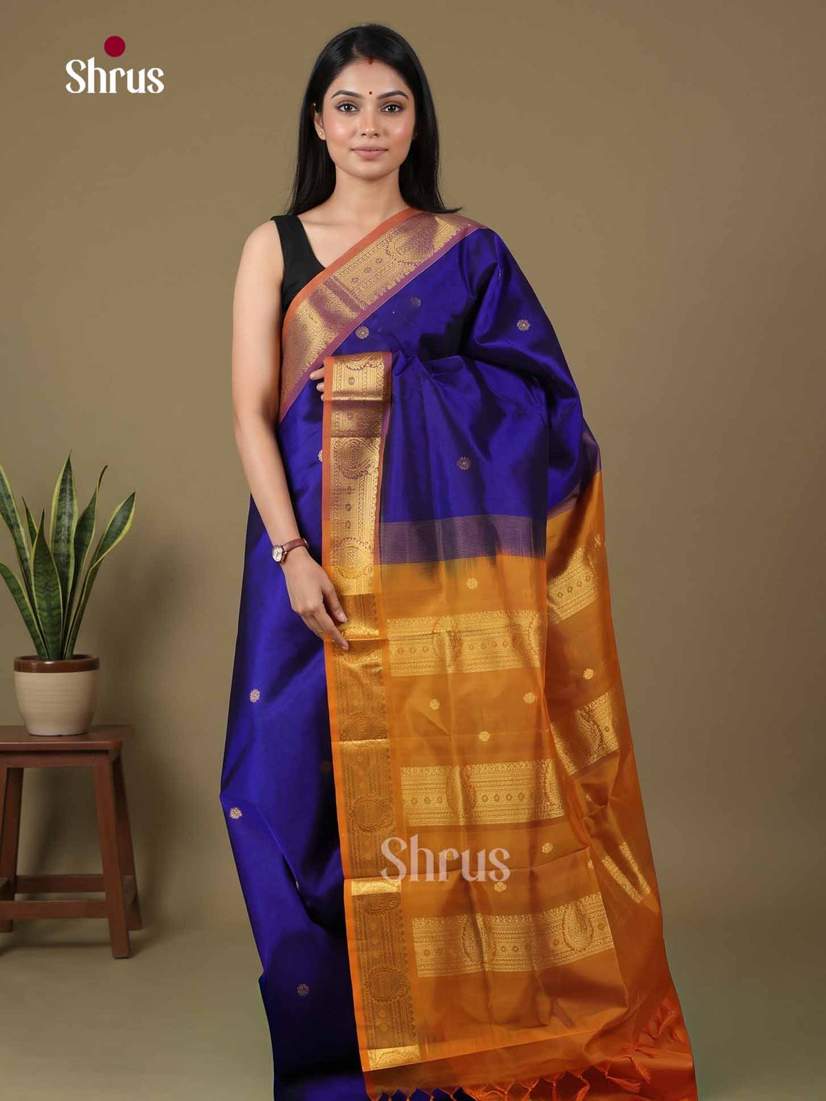Silk Cotton Saree - EI01079