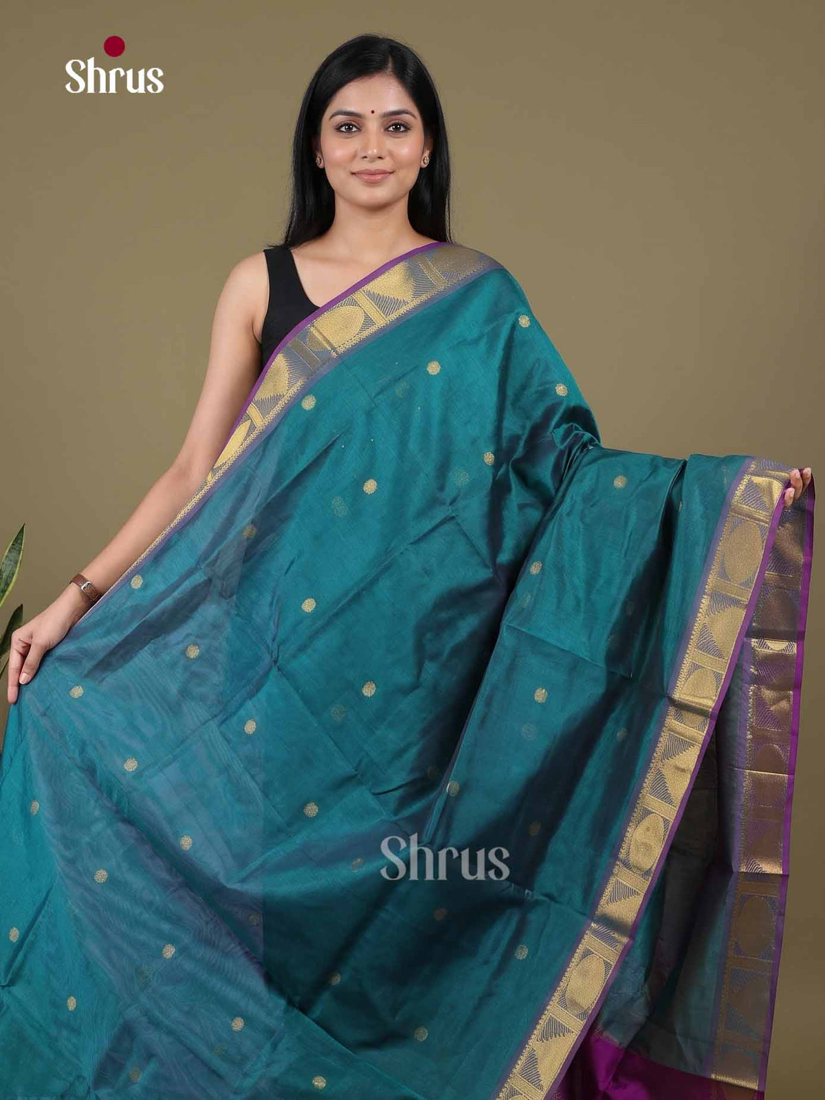 Silk Cotton Saree - EI01084