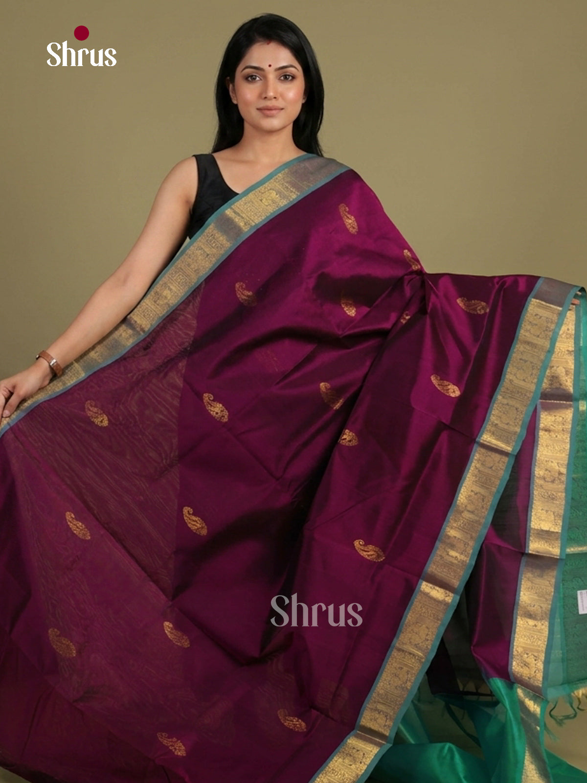 Silk Cotton Saree - EI01087