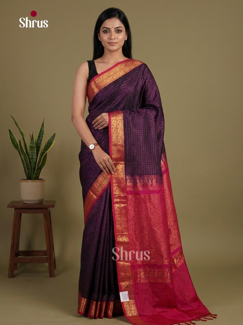 Silk Cotton Saree - EI01099