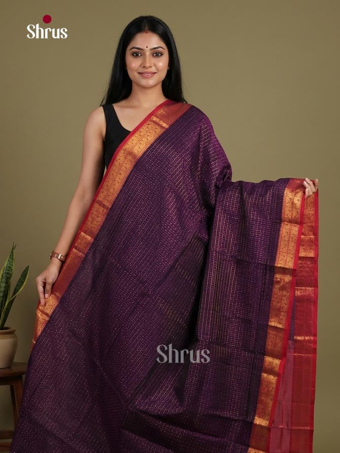 Silk Cotton Saree - EI01099