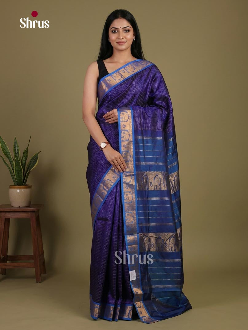 Silk Cotton Saree - EI01108