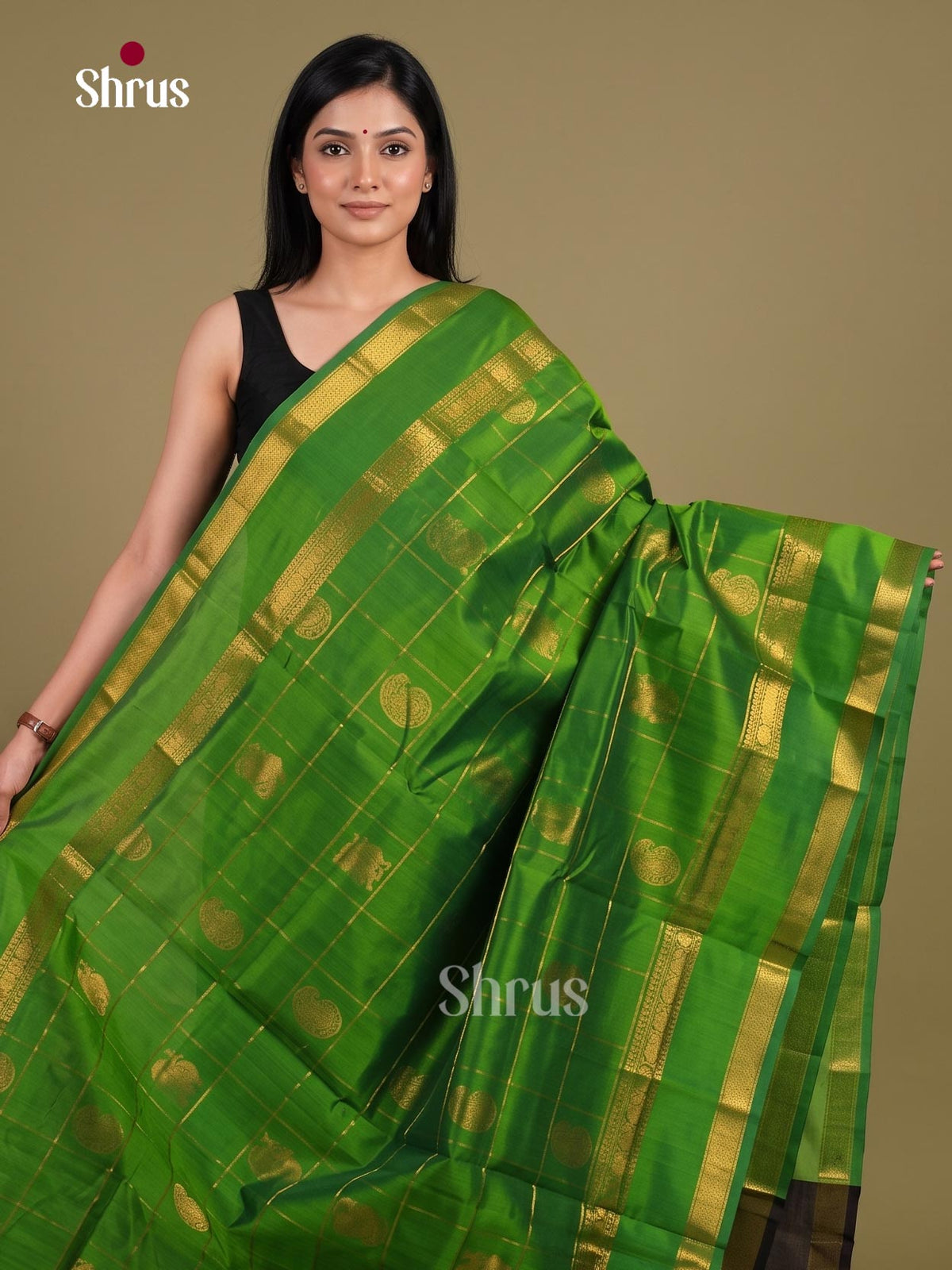 Silk Cotton Saree - EI01145
