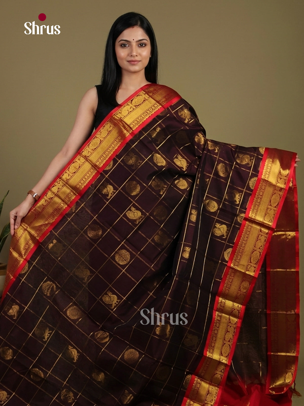 Silk Cotton Saree - EI01149