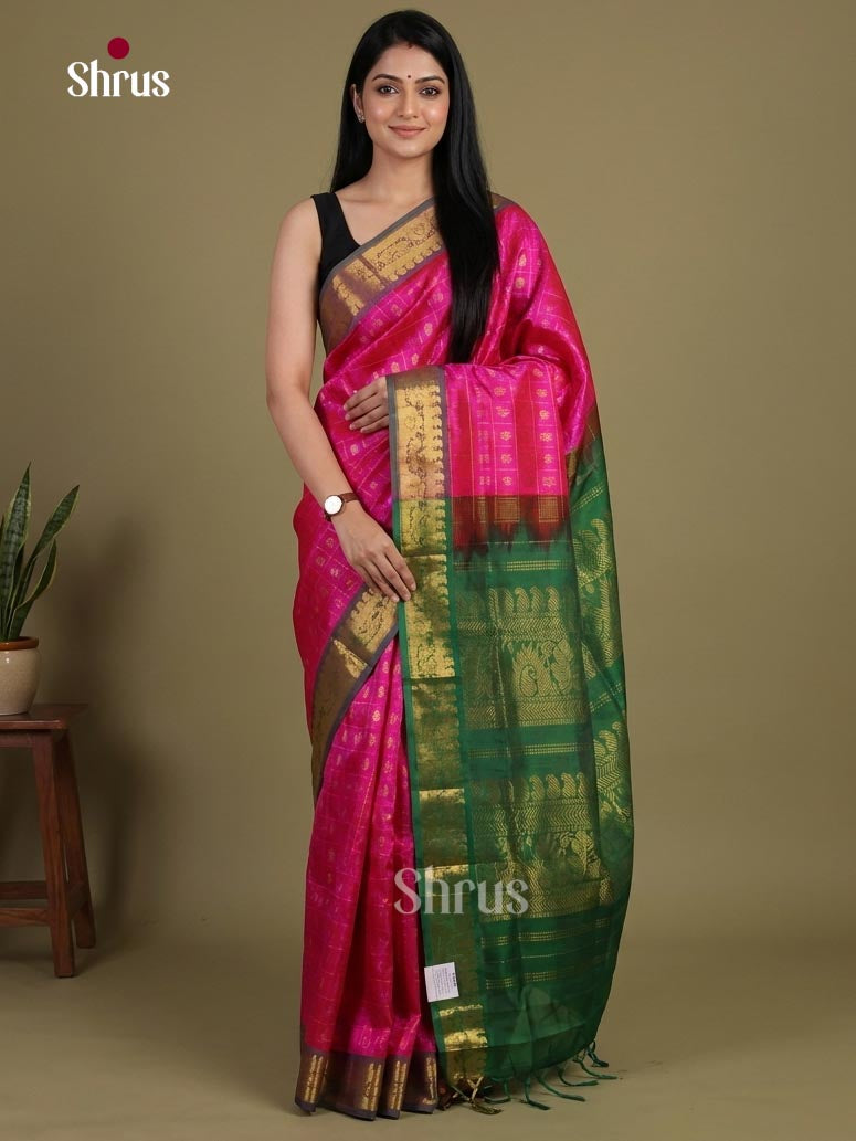 Silk Cotton Saree - EI01160