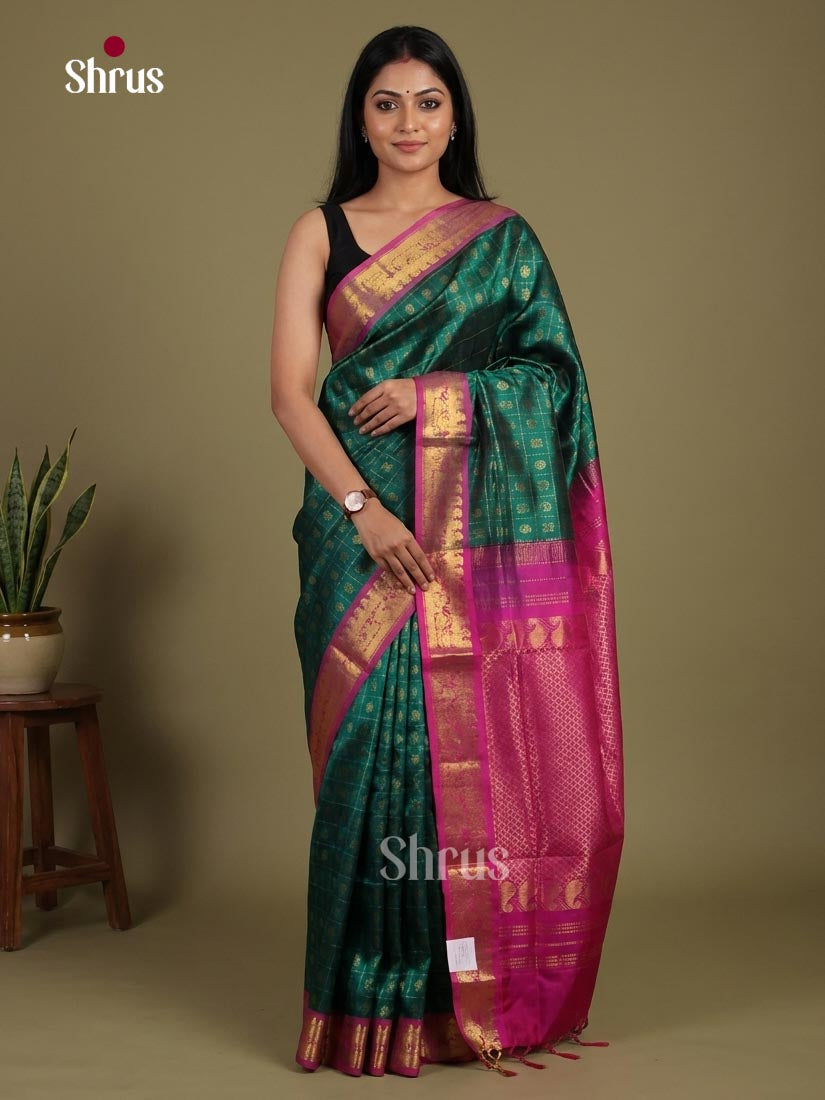 Silk Cotton Saree - EI01163