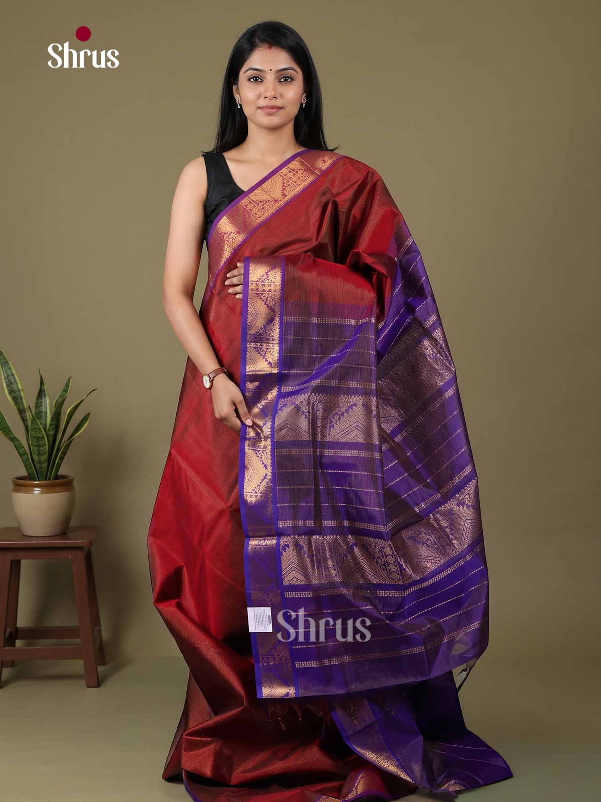 Silk Cotton Saree - EI01166