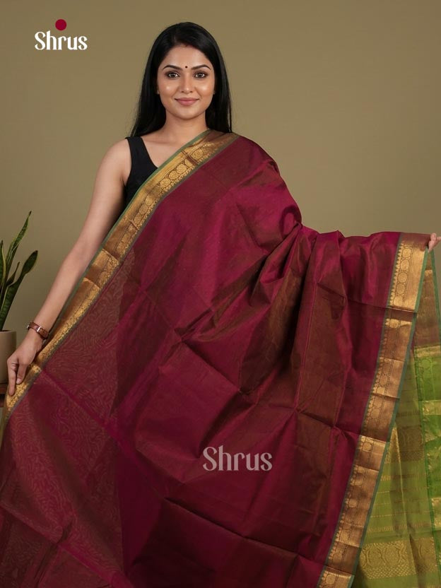Silk Cotton Saree - EI01167