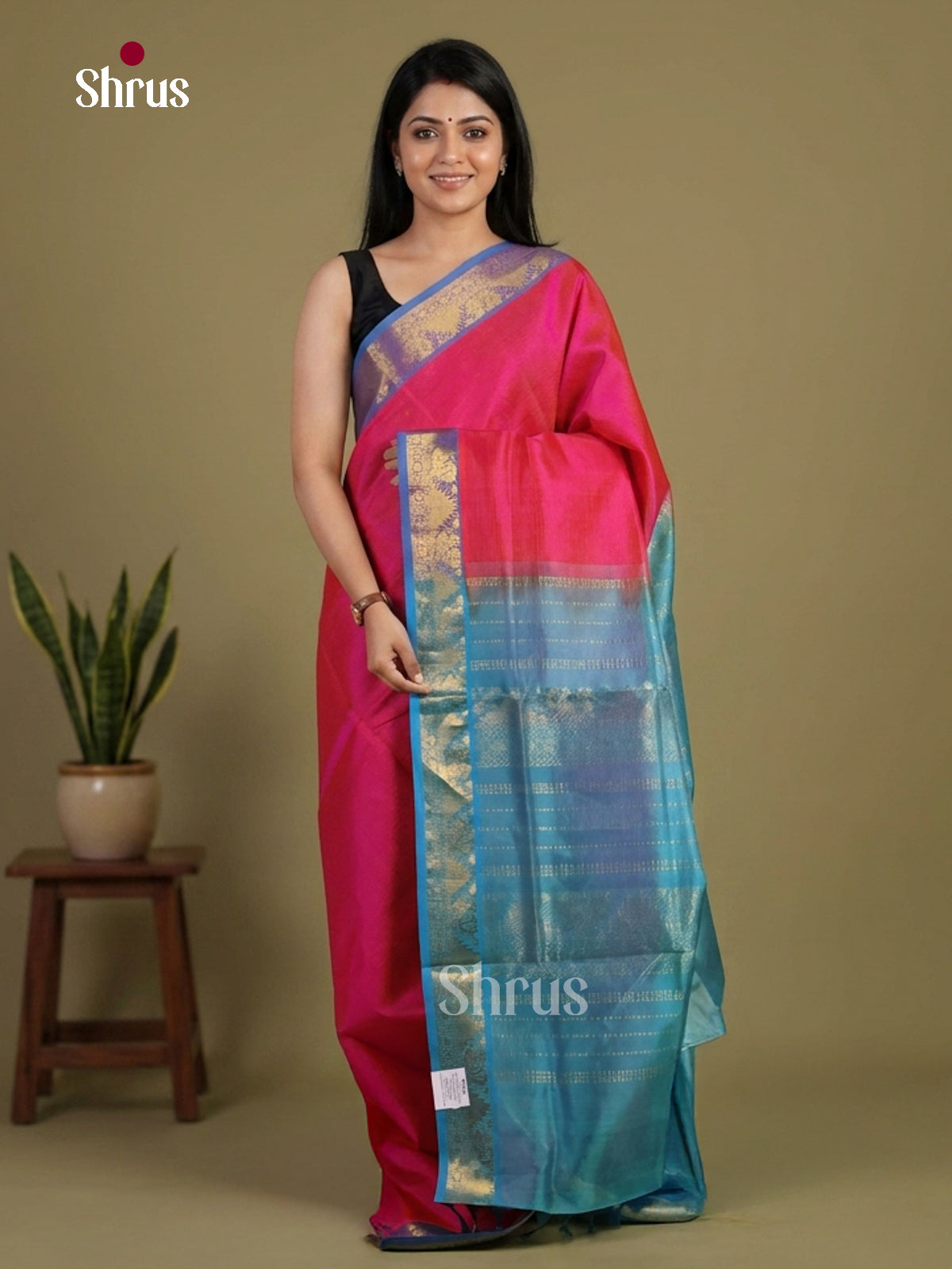 Silk Cotton Saree - EI01171