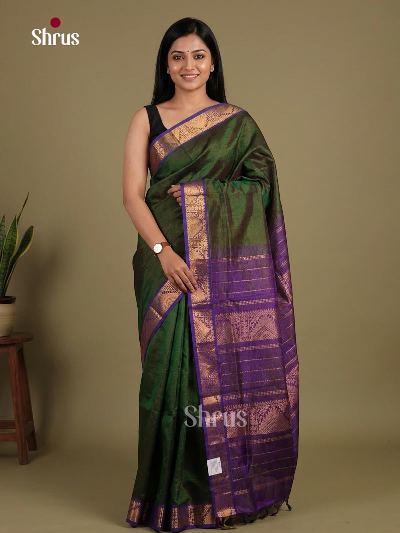 Silk Cotton Saree - EI01173