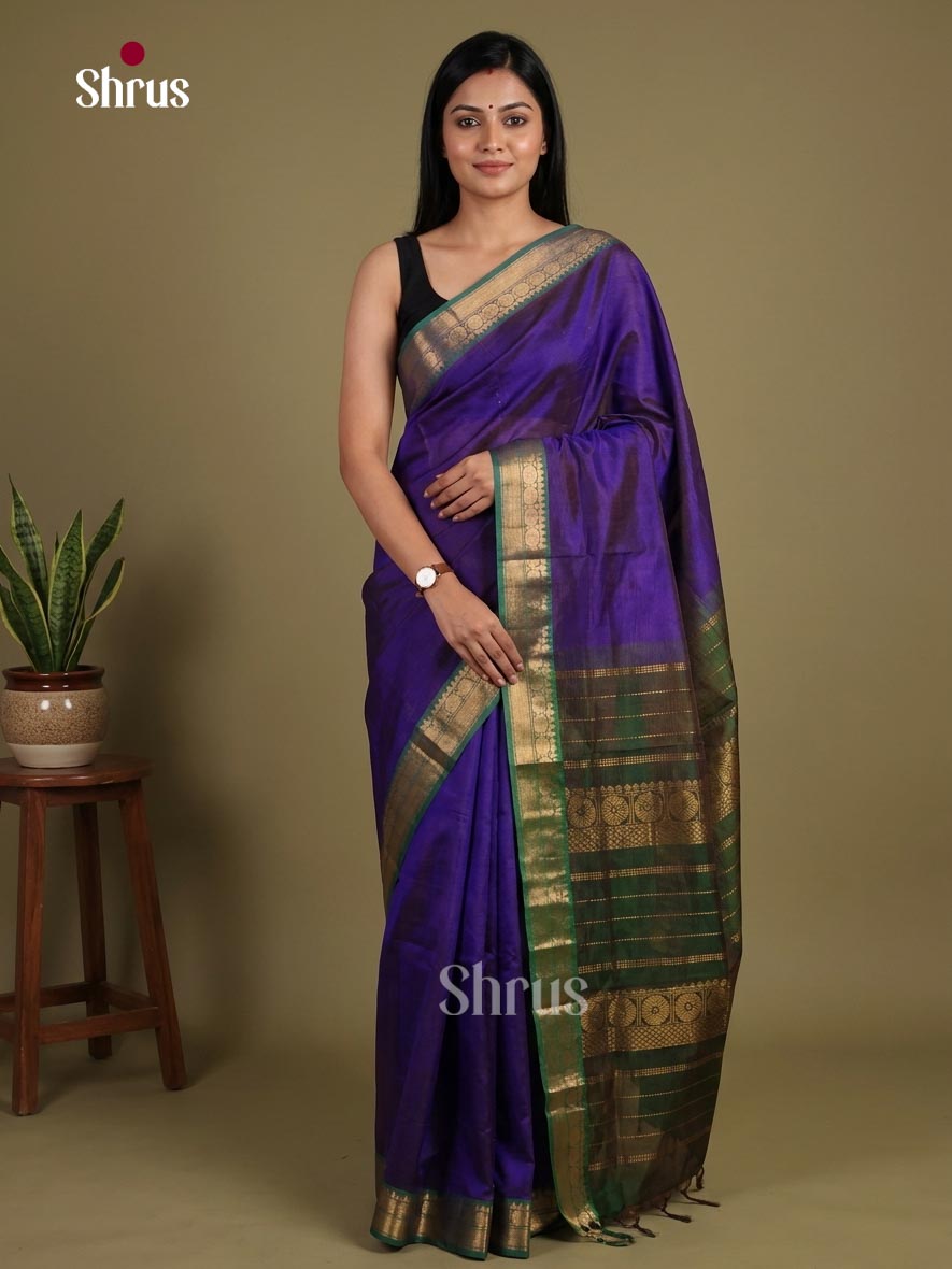 Silk Cotton Saree - EI01178