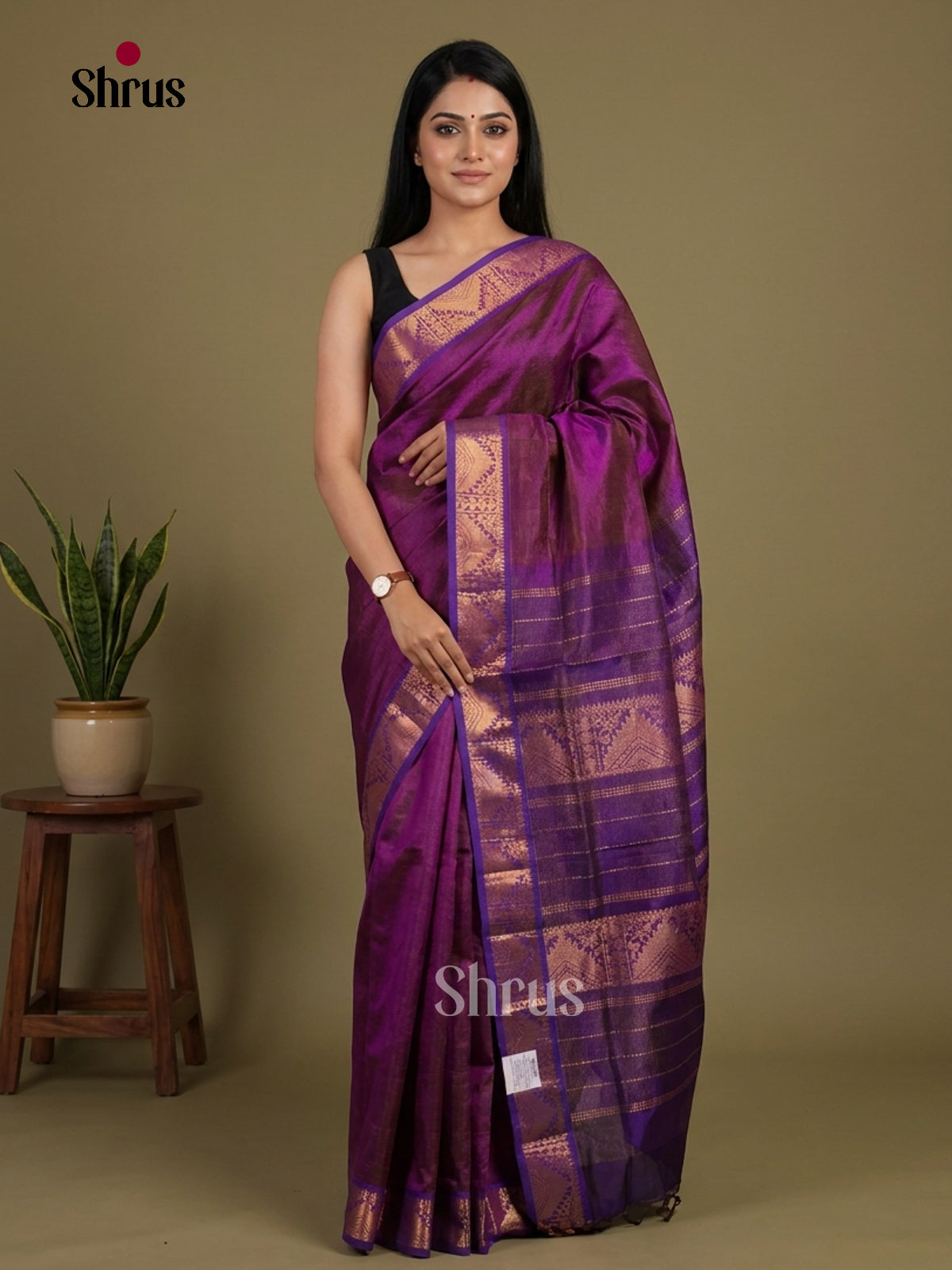 Silk Cotton Saree - EI01188