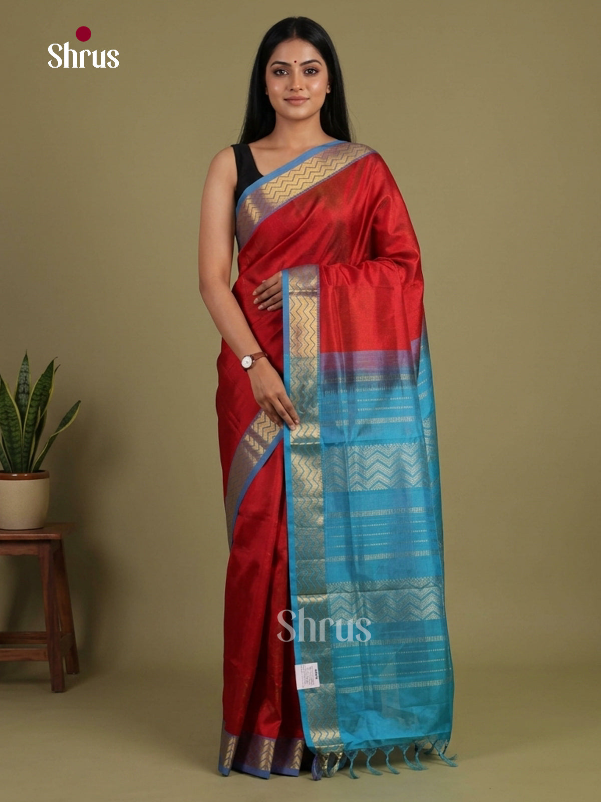 Silk Cotton Saree - EI01193
