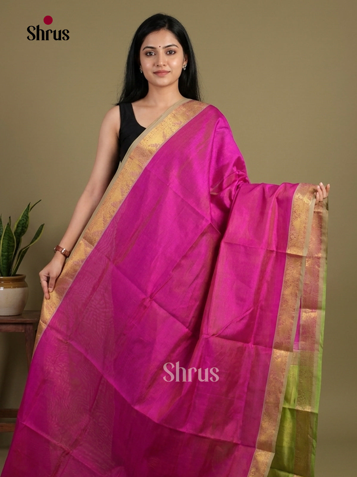 Silk Cotton Saree - EI01194