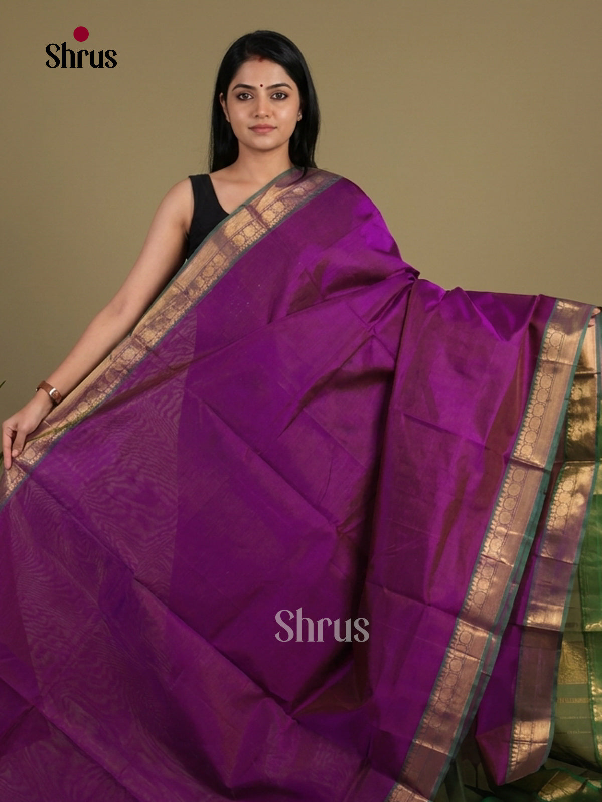 Silk Cotton Saree - EI01214