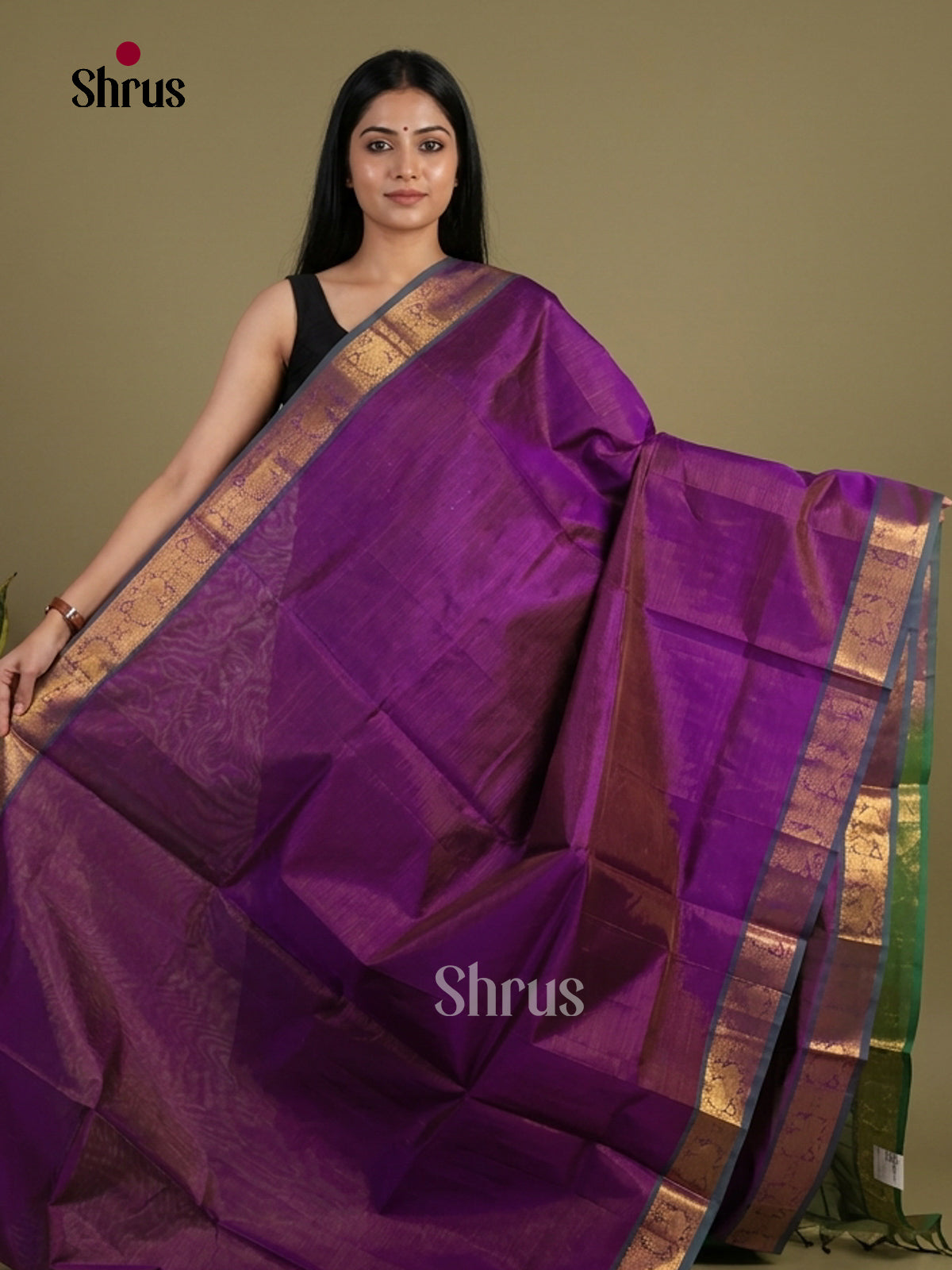 Silk Cotton Saree - EI01215
