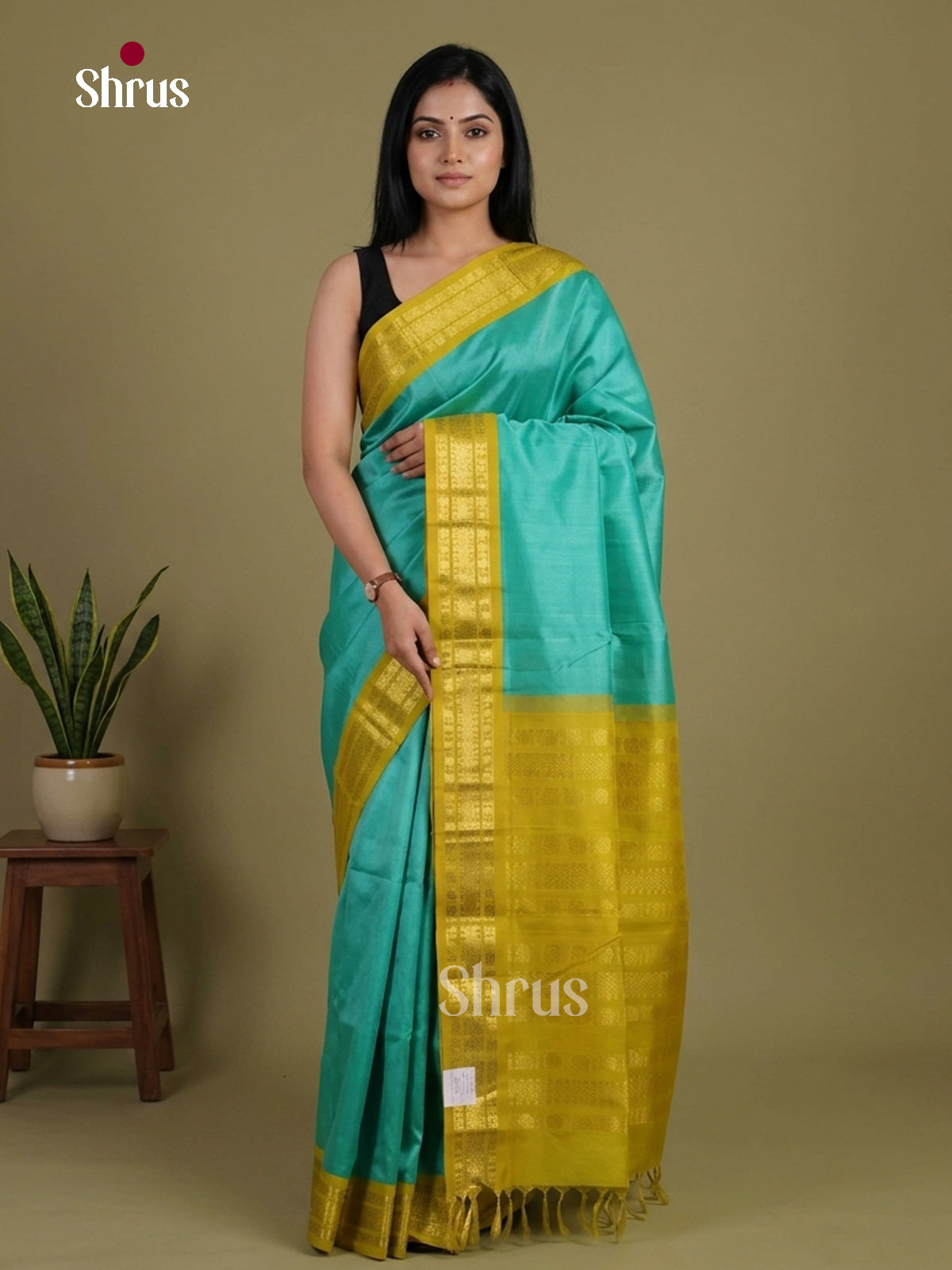 Silk Cotton Saree - EI01224