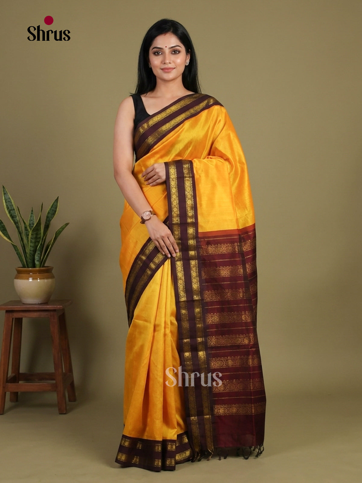 Silk Cotton Saree - EI01229