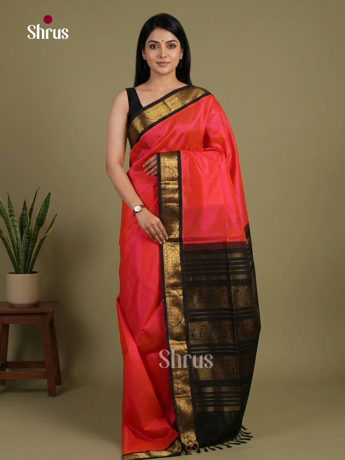 Silk Cotton Saree - EI01230