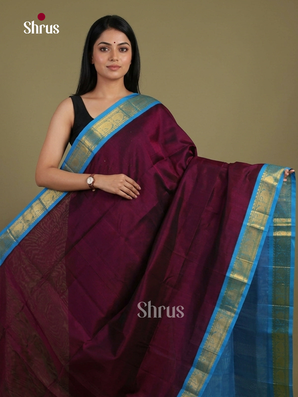 Silk Cotton Saree - EI01231