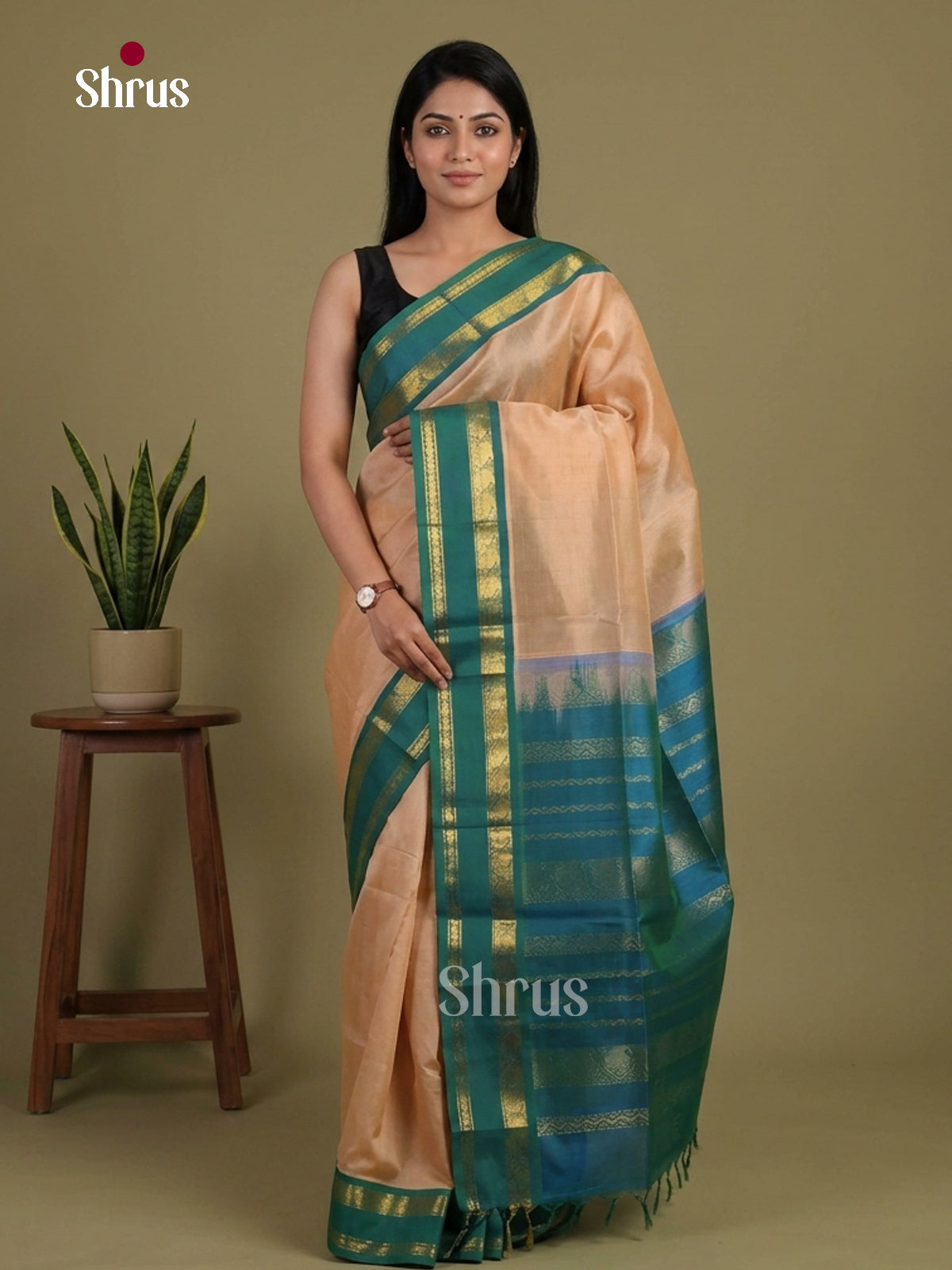 Silk Cotton Saree - EI01234