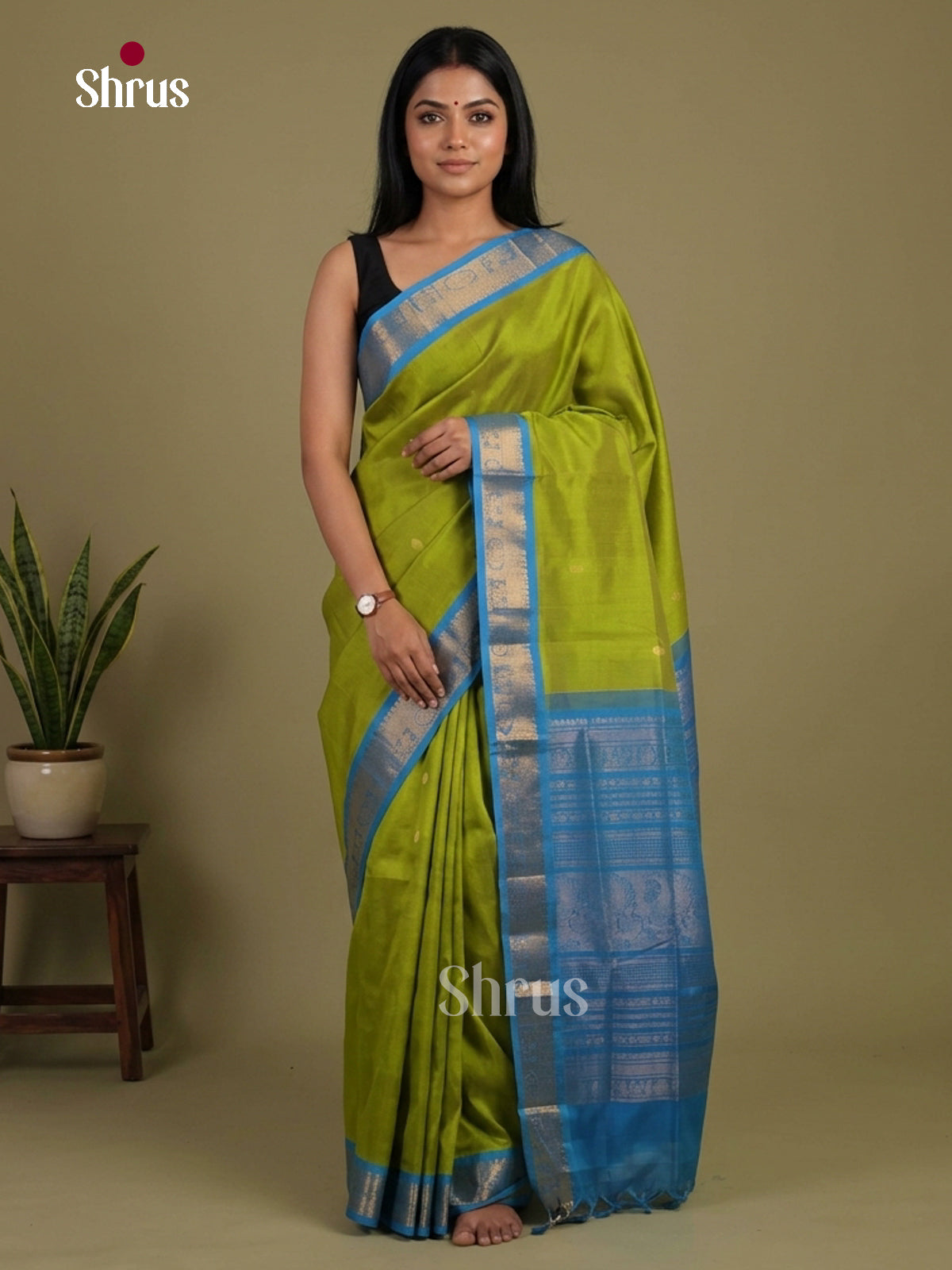 Silk Cotton Saree - EI01238
