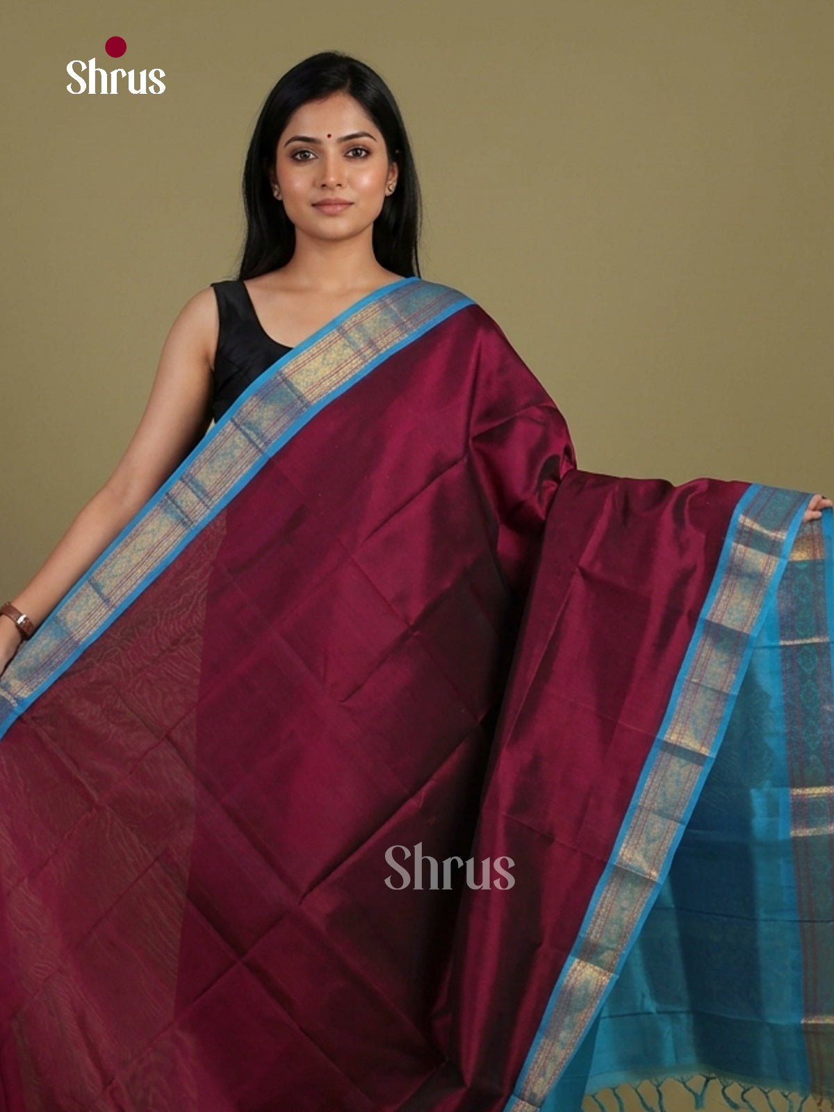 Silk Cotton Saree - EI01243