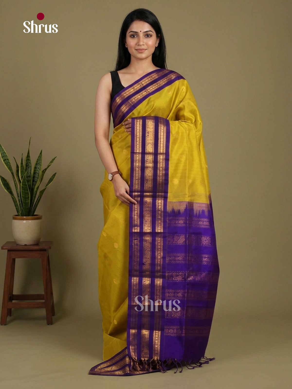 Silk Cotton Saree - EI01278