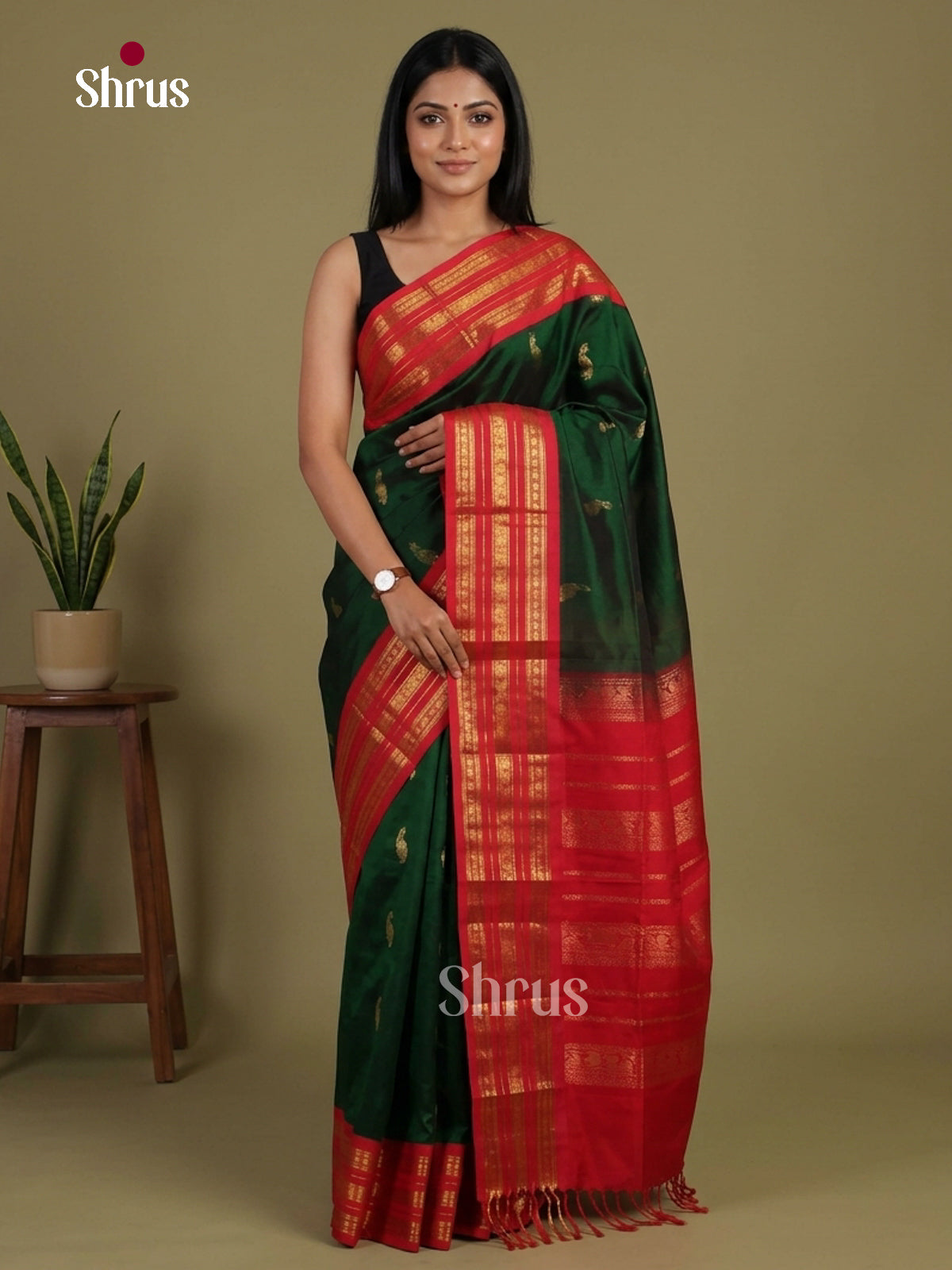 Silk Cotton Saree - EI01284