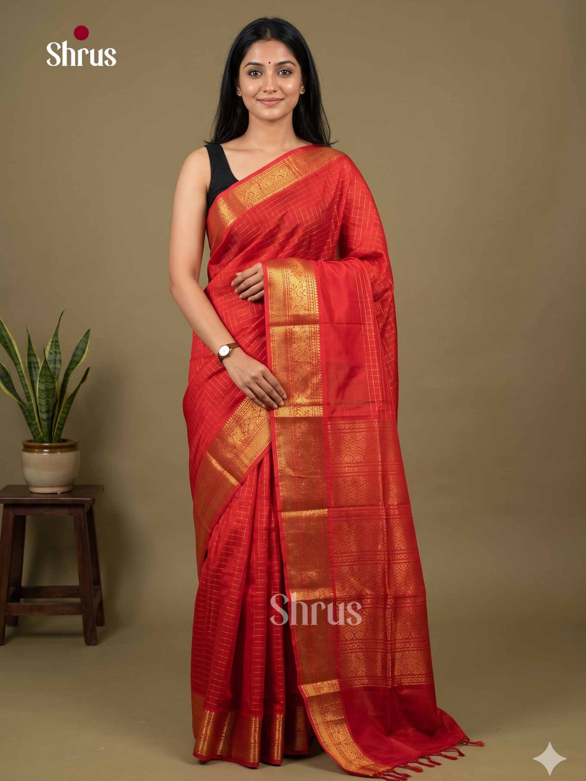 Silk Cotton Saree - EI01306