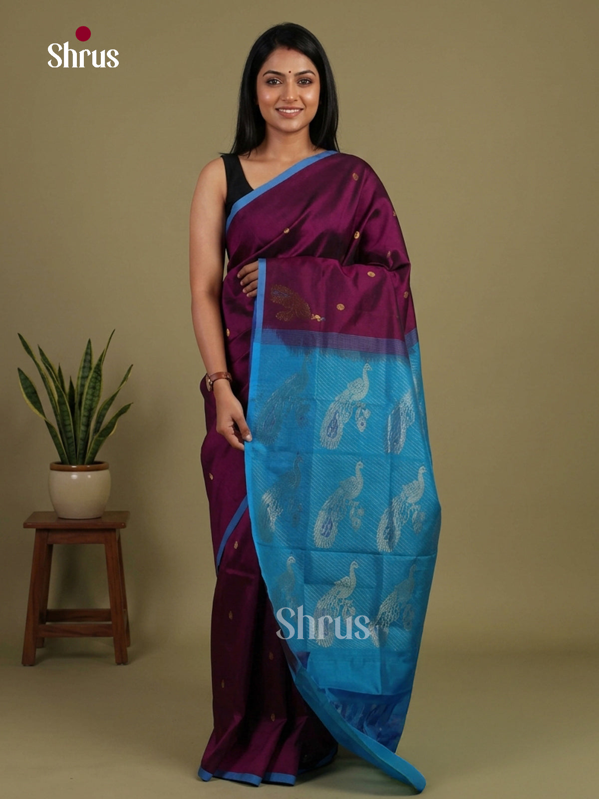 Silk Cotton Saree - EI01331