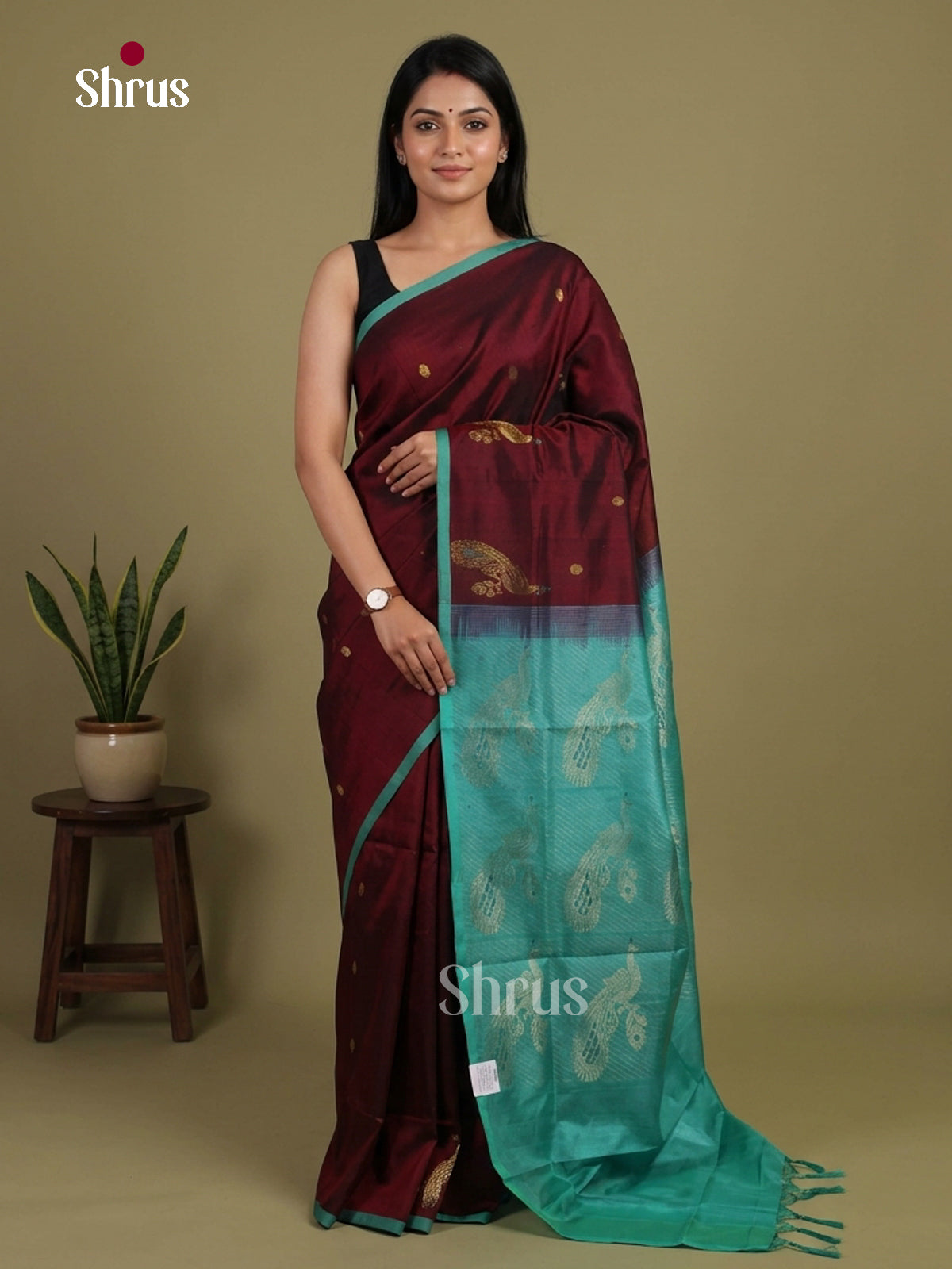 Silk Cotton Saree - EI01333