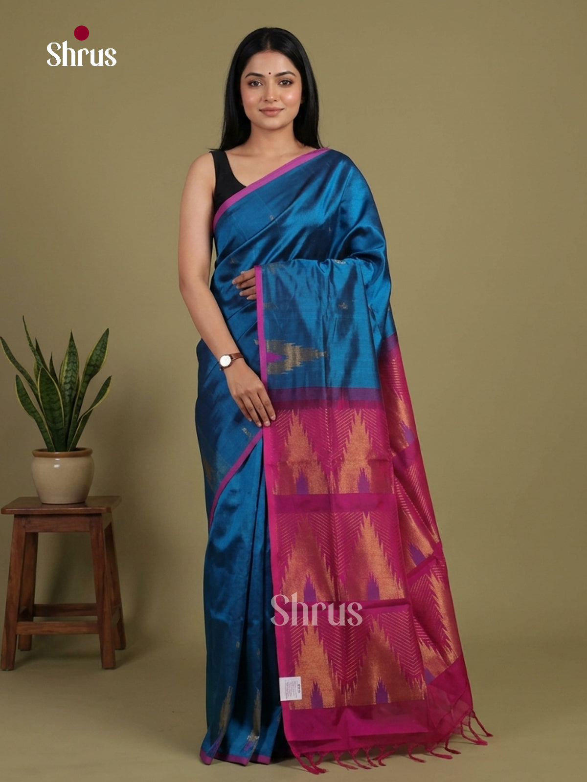 Silk Cotton Saree - EI01339