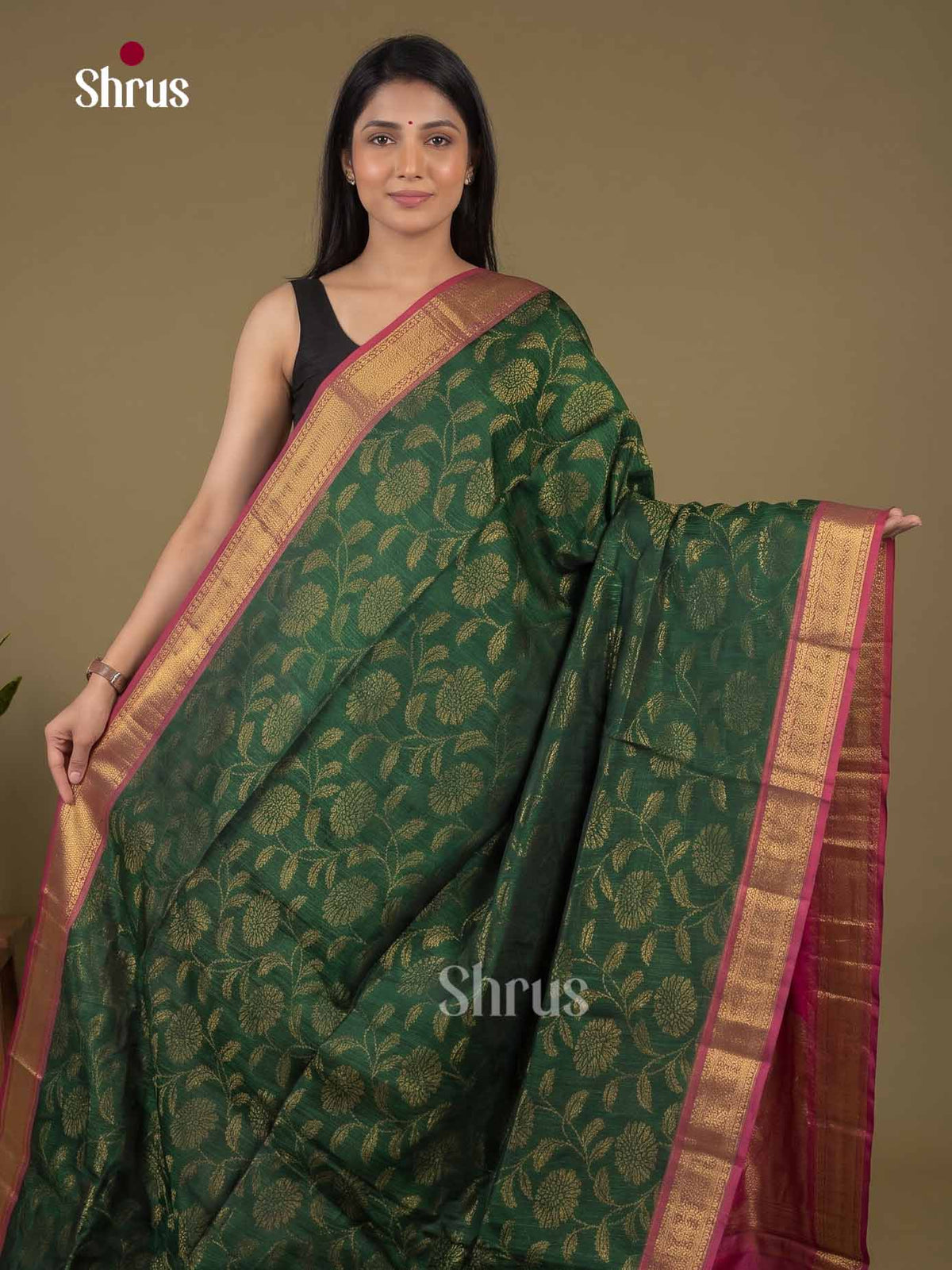 Silk Cotton Saree - EI01366