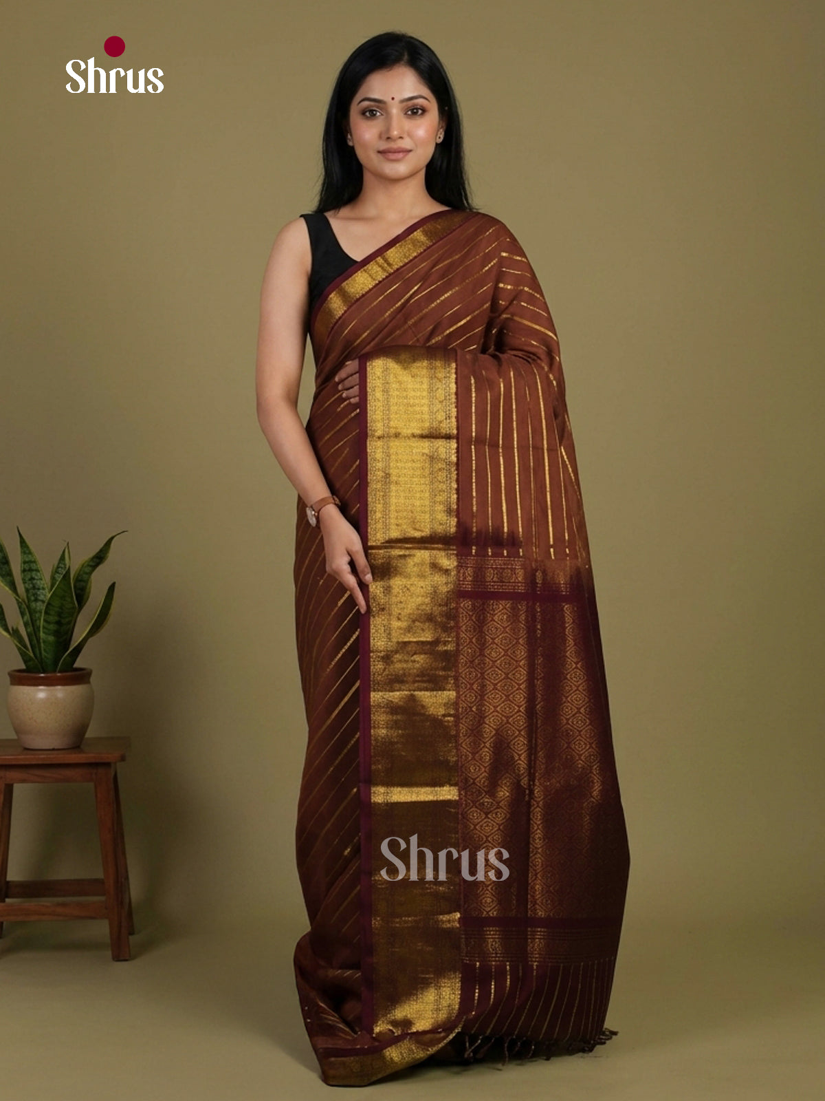 Silk Cotton Saree - EI01396
