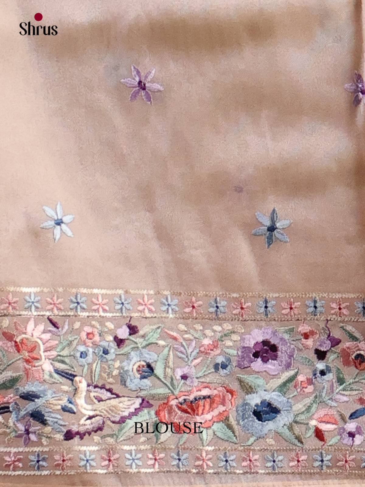 Tissue Embroidery Saree - EI01559