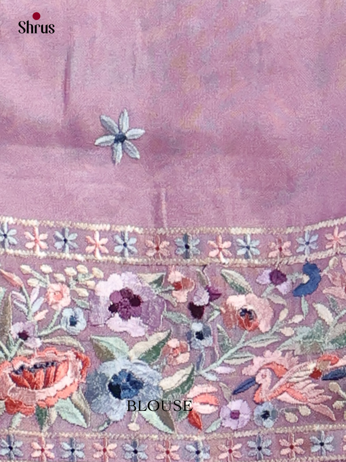 Tissue Embroidery Saree - EI01565